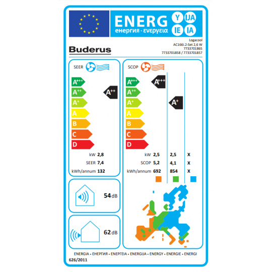 BUDERUS Logacool AC166i.2 set 2,6 kW 